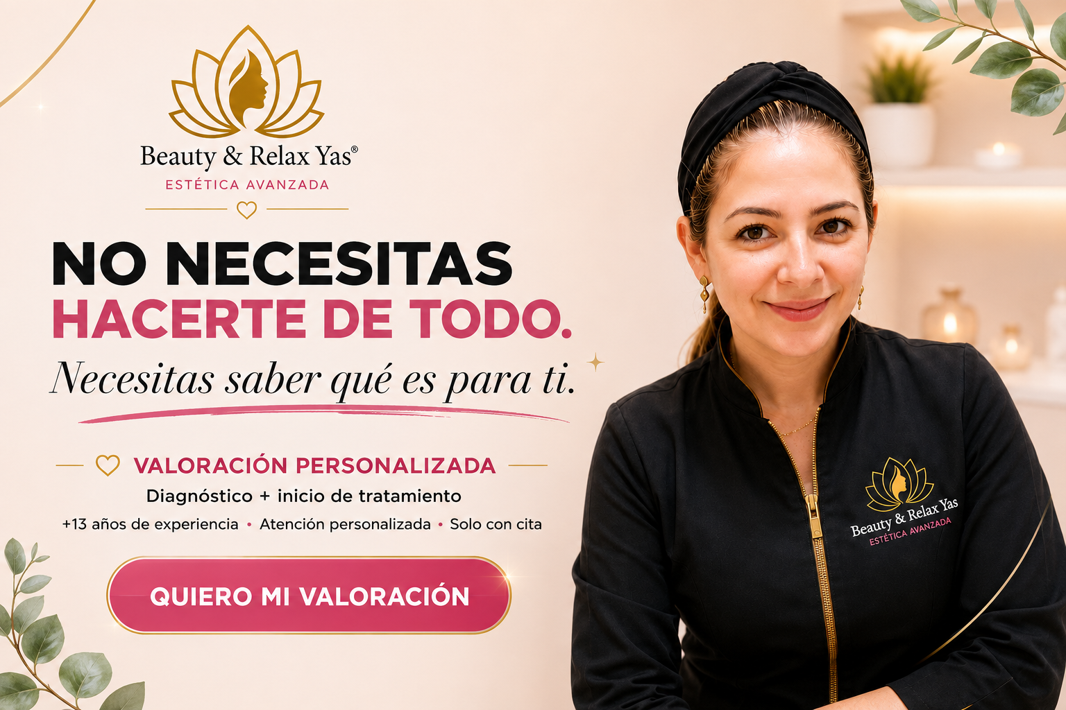 Beauty y relax yas Banner Principal Móvil